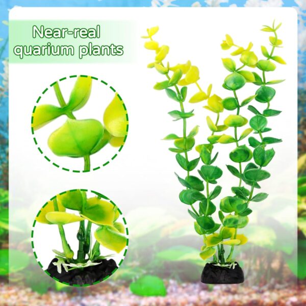 QUOZUO 25 x Colourful Aquarium Decoration Plant, Artificial Plants Aquarium Deco, Terrarium Plant Decoration for Aquarium Fish - Image 6