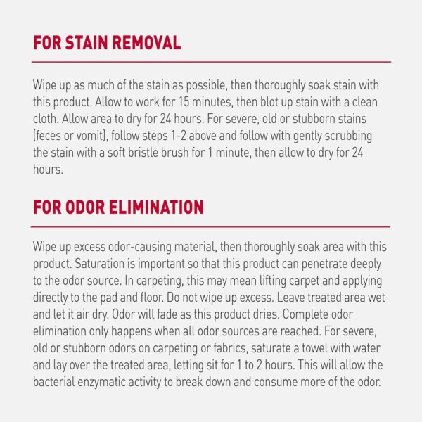 Nature's Miracle P-96987 Advanced Stain and Odor Eliminator Dog, For Severe Dog Messes, Sunny Lemon Scent,32 oz - Image 3