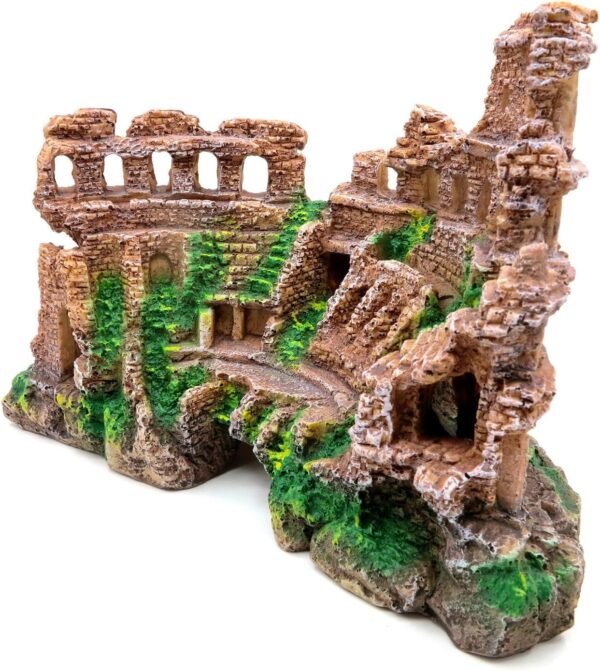 M2cbridge Antique Roman Column Ruins European Castle Aquarium Decorations Fish Tank Hideout Rocks (Roman Column Ruins) - Image 4