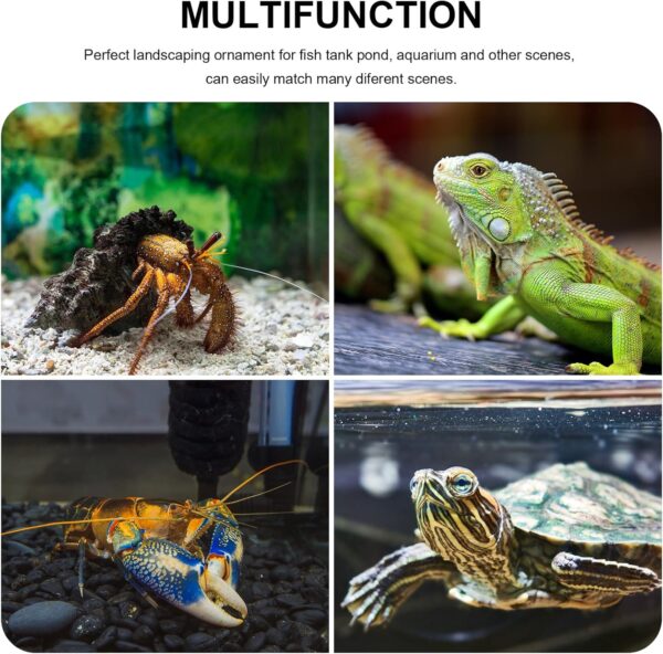 TOWEAR Aquarium Ornament Fish Tank Resin Car Ornament Decorations Imitation Car Wreck Decor Mysterious Underwater World Aquarium Accessories (Car) - Image 7