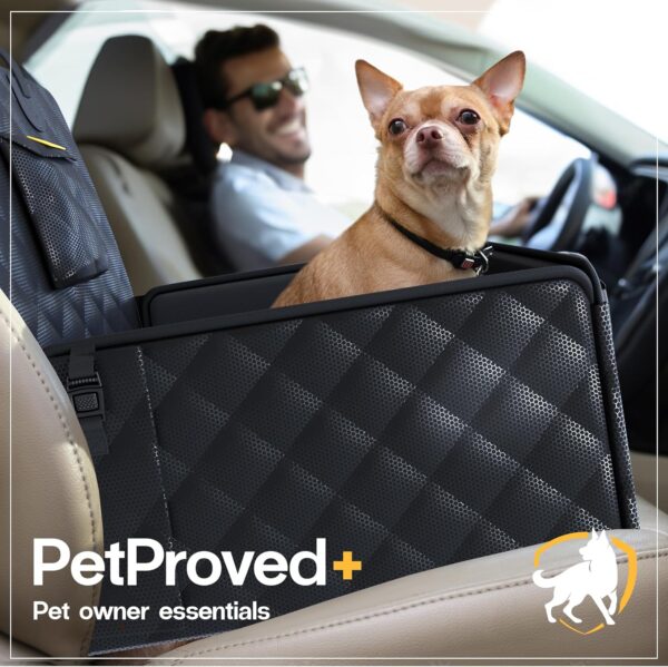 PetProved Dog Car Seat Puppy Car Seat for Dogs Waterproof Dog Seat for Car Front Back Seat Small Dog Car Seat Pet Dog Booster Anti-slip Dog Car Seat Medium Sized Dog - Image 8