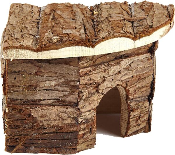 Pet Ting Natural Living Corner House For Small Animals Real Wood Mouse Hamster Gerbil Rat - Image 2