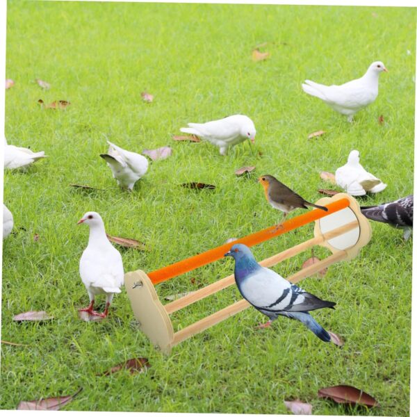 Yardwe 5pcs Chicken Stand Parrot Training Rack Bird Perch Stands Wood Bird Standing Rack Cockatiel Stand Bird Standing Stand Chick Perch Toy Table Bird Perch Office Chew Wooden The Swing - Image 6