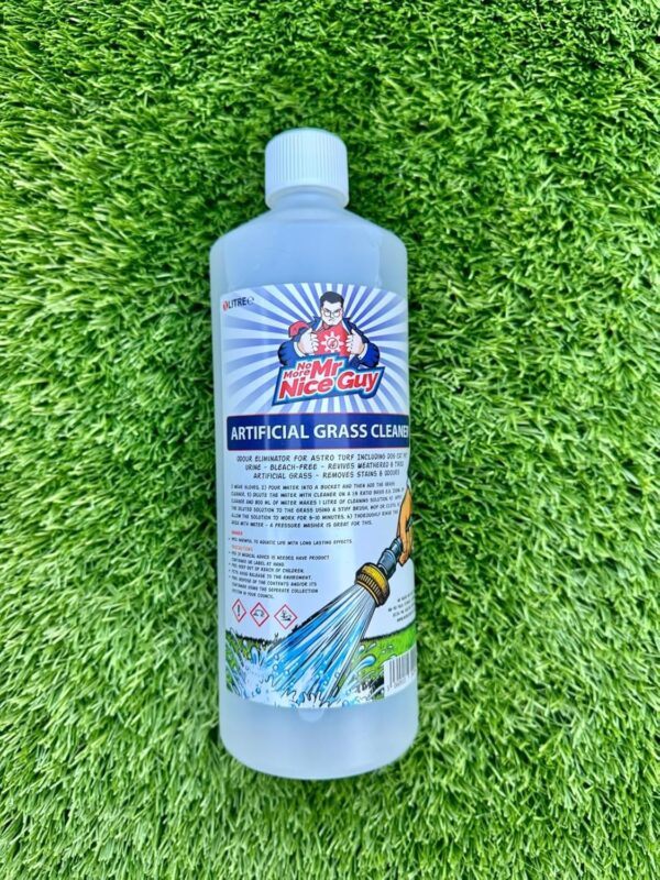 Artificial Grass Cleaner 1L - Odour Eliminator For Astroturfs Including Dog Cat Pet Urine - Bleach-Free - Revives Weathered & Tired Artificial Grass - Removes Stains & Odours - No More Mr Nice Guy - Image 7