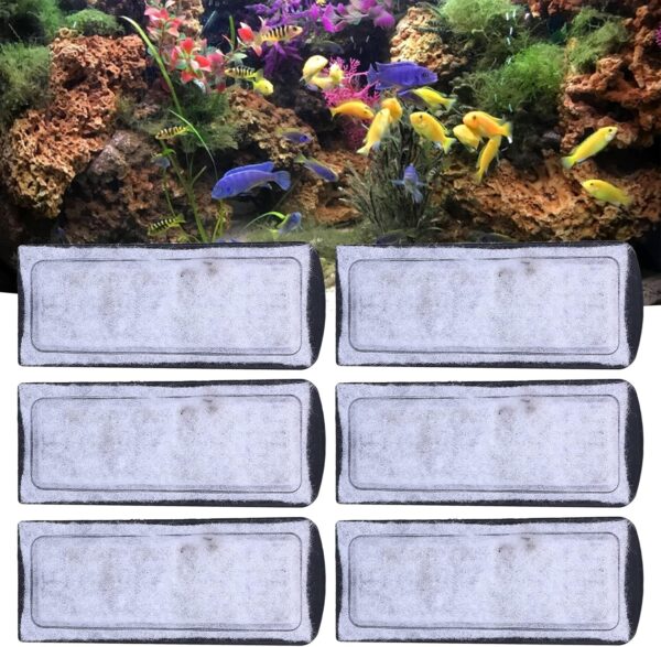 Fish Tank Activated Carbon Filter,Aquarium Filter Cotton Replacement Wall Mounted Filter Accessory Cartridges Fish Tank Filter Cartridge Aquarium Internal Filter for Fish Tanks - Image 4