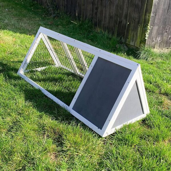 Bunny Business Pet Supplies Apex Run with Enclosure Rabbit/Guinea Run Hutch Hutches, 4ft Triangular Runs (GREY-HVY) - Image 3