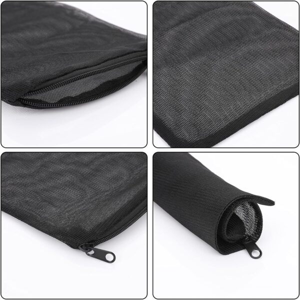 Molain Aquarium Filter Bags-10Pcs Fish Tank Media Mesh Filter Bag High Flow Fine Mesh Net Reusable Bags with durable plastic Zipper for Fish Tank Bio Balls, Pelletized Carbon -Mesh hole 1mm - Image 5