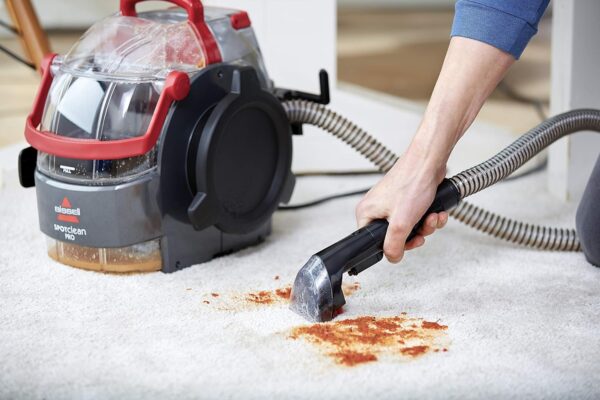 BISSELL SpotClean Pro | 750W Portable Carpet Cleaner | Removes Spills, Stains and Pet Messes | Cleans Carpets, Upholstery & Car | 1558E | 2.8L | Black - Image 15