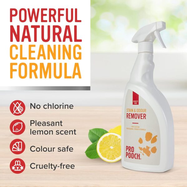 Pro Pooch Pet Carpet Cleaner Spray - 1 Litre of Cat and Dog Urine Neutraliser and Odour Remover - Image 5
