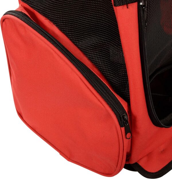 Pet Travel Bag Carrier Backpack with Integrated Trolley and Retractable Handle - Image 4