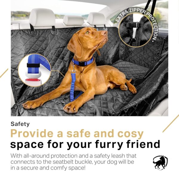 PETPROVED Dog Car Seat Cover for Dogs Hammock for Car Dog Car Seat Covers for Cars Back Seats Waterproof Car Seat Cover Rear Back Seat Cover - Image 5