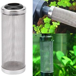 Aquarium Filter Guard - Stainless Steel Fish Tank Fish Shrimp Mesh Net Filter Case Cover Guard