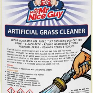 Artificial Grass Cleaner 1L - Odour Eliminator For Astroturfs Including Dog Cat Pet Urine - Bleach-Free - Revives Weathered & Tired Artificial Grass - Removes Stains & Odours - No More Mr Nice Guy