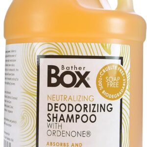 BatherBox Deodorizing Dog Shampoo, 1 Gallon - Odor Eliminator, Eliminates Stinky, Smelly Pet Odors, Deodorizes Pet Odors and Freshens, Professional Grooming Grade