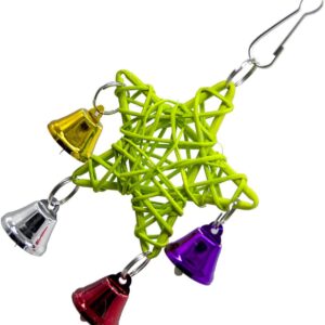 Bird Cage Toy Interesting Parrot Chewing Toy Sturdy Bird Hanging Toy for Parakeets Cockatiels Macaws Parrots Love Birds