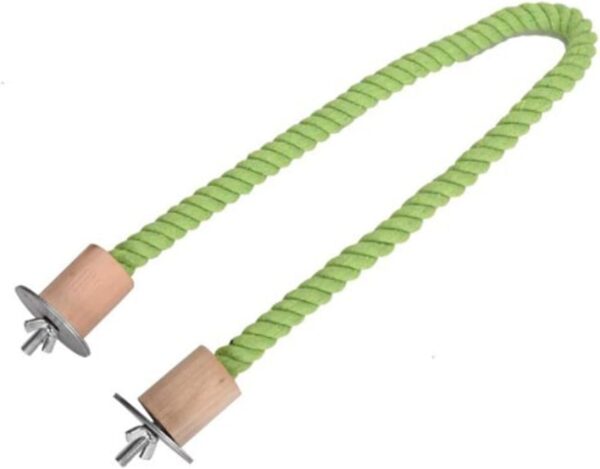 Bird Perch-Parrot/Parakeet/Parakeet Cage Rope Bungee Toys Light Green (55cm)