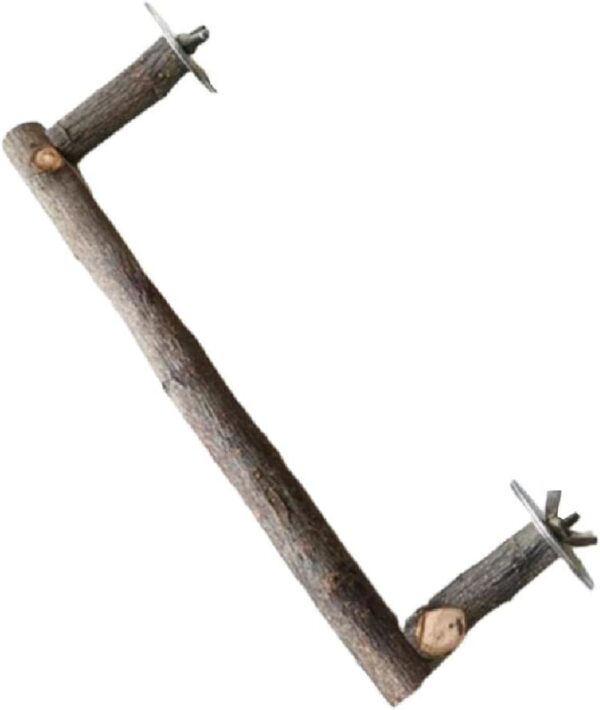 Bird Perches Natural Wood Stand U-shaped Bar Bird Cage Grinding Claw Toy For Cockatiels Conures Budgies Lovebirds Bird Perches Stand For Cockatiels Cockatoo Parakeets Conures Medium Parrots Natural