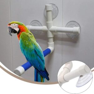 Bird Perches Stand Parrot Standing Bird Perches Foldable Holder for Bird Finches Shower