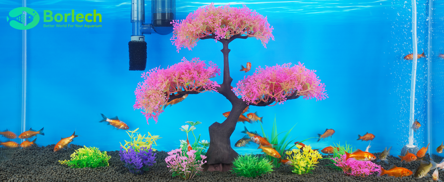 Aquarium Tree Plants Decorations