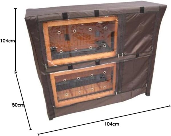 Bunny Business Hutch Cover for Bb-41-Dh,Dark Brown,36 x 36 x 4 cm