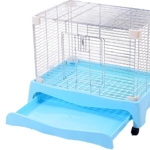 CUTTE Rabbit Drawer Pet Cage Large Rabbit Guinea Pig Villa Outdoor Rabbit House Indoor Bunny Cage Small Animal Cage with Removable No Leak Trays