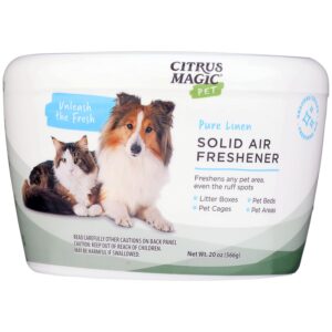 Citrus Magic Pet Odor Absorbing Solid Air Freshener Pure Linen, 20-Ounce