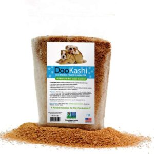 DooKashi for Dogs Pet Odor Eliminator for Yard and Lawn - Dry Bokashi Bran Powered Poop and Urine Odor Remover, 1 lb