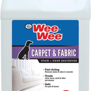 Four Paws Wee-Wee Pet Stain & Odor Eliminator for Urine, Carpet & Fabric, 128 oz