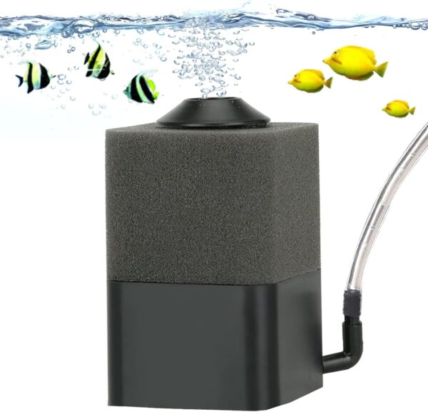 FunnAura Fish Tank Sponge Filters for Aquarium Tiny Fish Tank Filter Up to 40 Litre