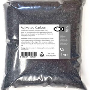 Intralabs Activated Carbon 1kg - Small Charcoal Granules Fish Tank Filter Media Aquariums