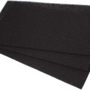 LTWHOME DIY Activated Carbon Impregnated Foam Sheet for Aquarium Fish Tank Pond-430mm x 300mm x 12mm (Pack of 3)