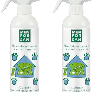 Menforsan Enzymatic Pet Urine and Stain Remover, Colorless, 500 ml (Pack of 2 units)