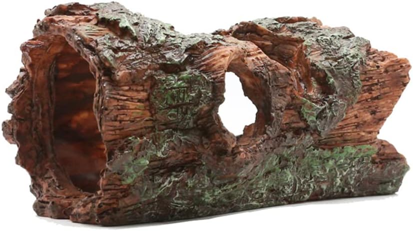 NORHOR Fish Tank Ornament, Aquarium Resin Cave Ornaments Fish Tank Decorations Tree Log For Hiding