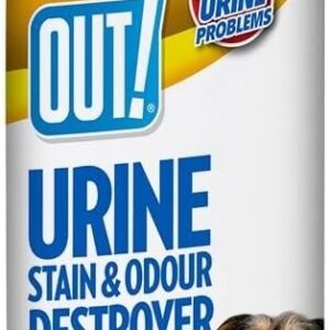 OUT! Urine Stain & Odour Destroyer for Pets | Enzymatic Pro-Bacteria Cleaner - 1 Litre