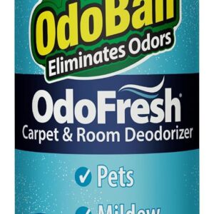 OdoBan OdoFresh Carpet and Room Deodorizer Powder for Home Smells and Odors Including Smoke, Pet Urine, Dogs, and Cat Litter, Fresh Linen Scent, 2 Pounds