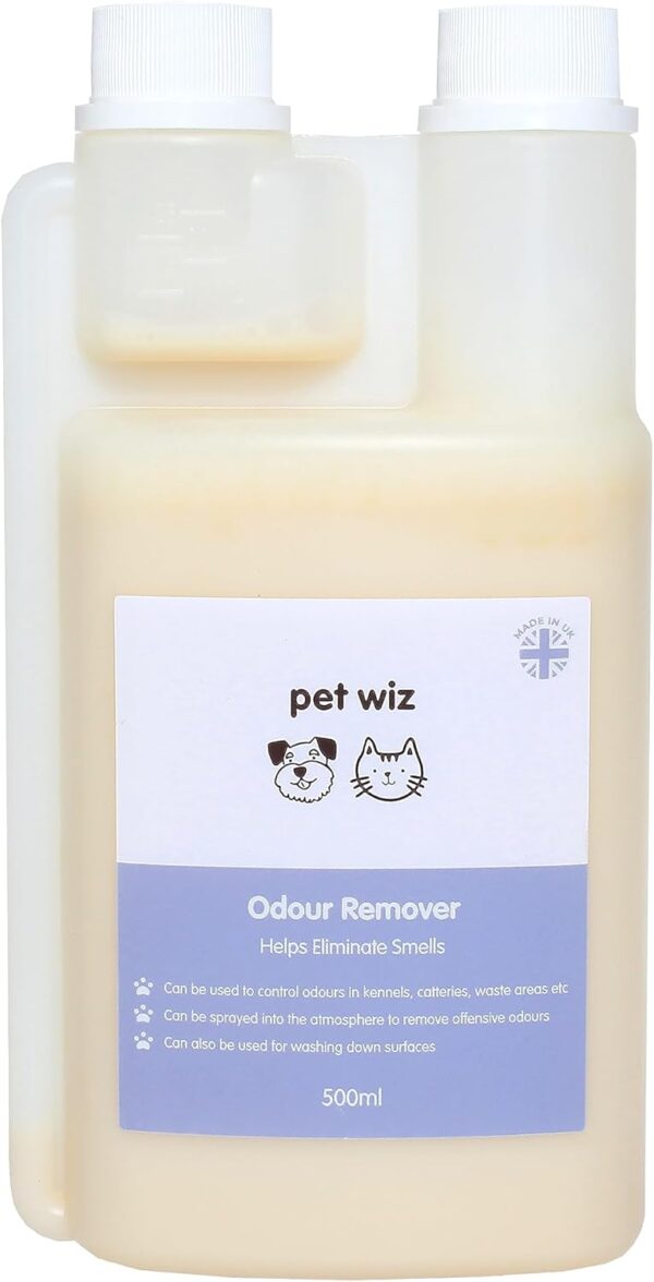 Odour Remover, Helping to Eliminate Smells & Used to Control Odours in Kennels and Catteries, 500ml, Made in UK.