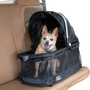 Pet Gear View 360 Pet Safety Carrier & Car Seat for Small Dogs & Cats Push Button Entry