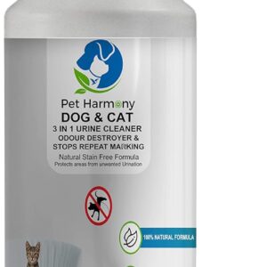 Pet Harmony Powered Dog & Puppy Urine Stopper Spray Odour Eliminator & Stain Remover - Safe, Non-Toxic Cleaner for Home Use - Ideal for Training & Accidents 500ml