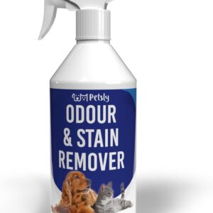 Petsly Pet Stain and Odour Remover - 1 litre - Peppermint Pet Odour Eliminator & Pet Odour Eliminator Spray - Dog Odour Eliminator Spray - Cat Spray Odour Remover - Pet Odour Remover - Made in Germany