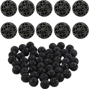 RUIENGCOMM 100 Pcs Bio Porous Filter with Cotton Aquarium Fish Tank Bio Balls Filter Bio Balls Filter Water Filter Material Bio Media Bio Balls for Fish Tank Pond Aquarium Waterfall Fountain