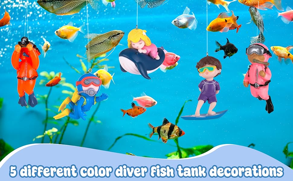 5Pcs Fish Tank Decorations