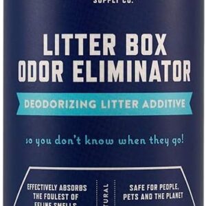 Rocco & Roxie Litter Box Odor Eliminator – Best Natural Urine Deodorizer for Cat Litter Boxes – You Won’t Need to Change The Cat Litter as Often – Fresh Scent – Safe for Kitty (12 oz Bottle)