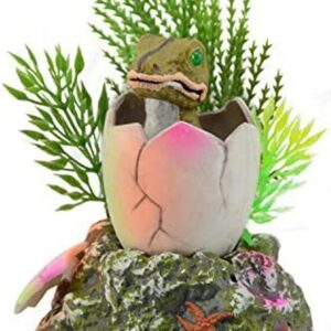 Saim Aquarium Ornament Baby Dinosaur Hatching Out Fish Tank Decoration Aquarium Decoration For Fish Tank