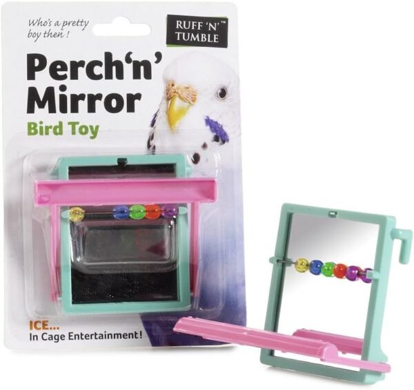 SharplesNGrant Perch-n-Mirror Bird Toy