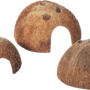 Trixie Three Coconut Hideaway Home, 10 x 12 x 8 cm, Pack of 3